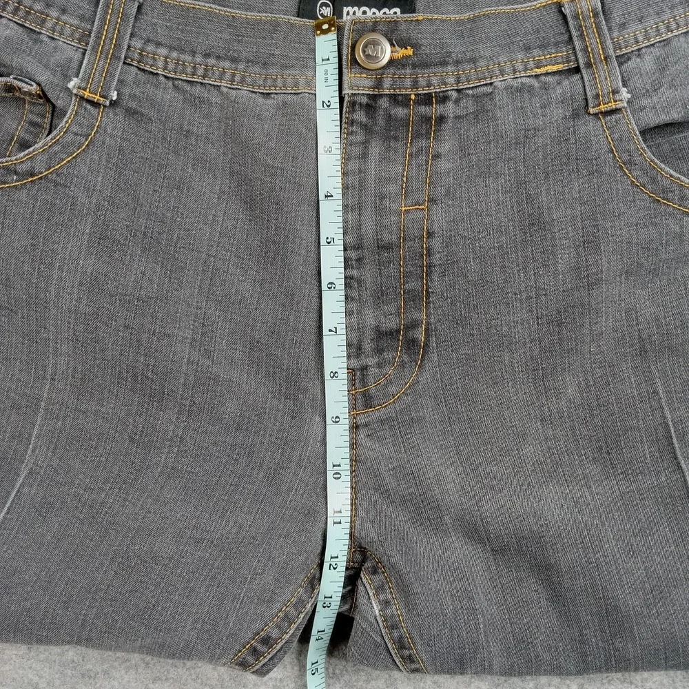 Mecca Jeans Mens 46x32 Gray Denim‎ Straight Leg Relaxed Fit Big & Tall 5-Pocket